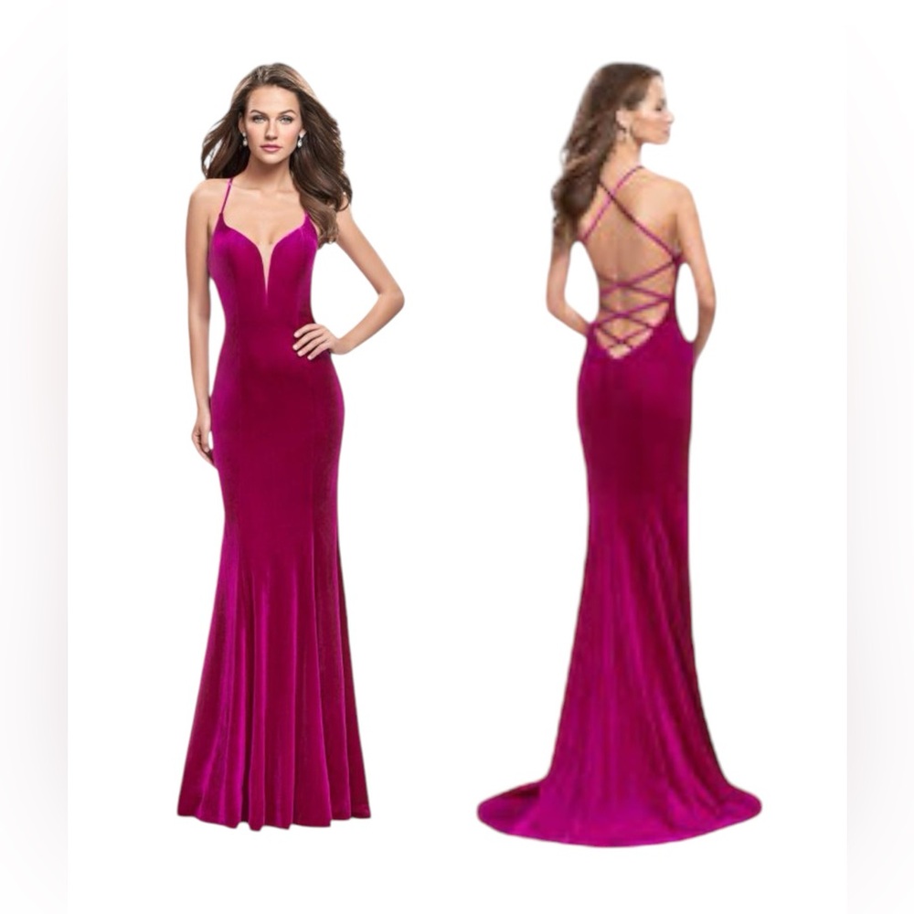 La Femme Magenta Gown